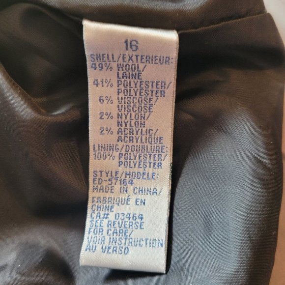 Size 16 Ricki's Wool Pleated Skirt - Picture 5 of 11